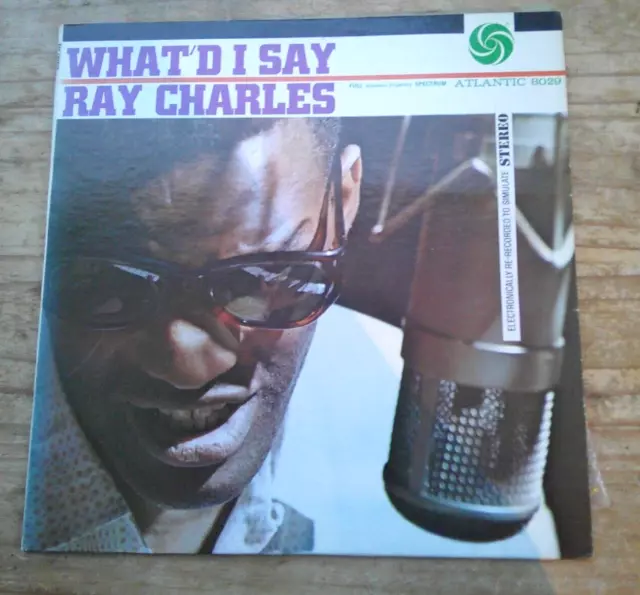 Ray Charles "What'd I Say" Atlantic Usa Press Vinyl Lp Sd-8029