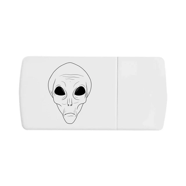'Alien Head' caja de píldoras con divisor de tableta (PI00020778)