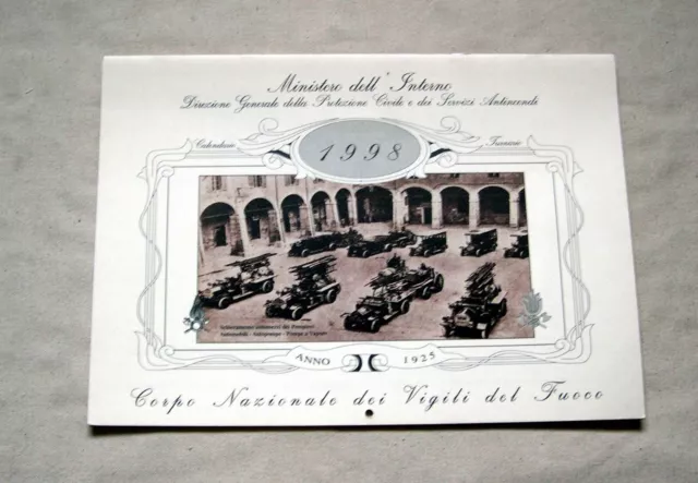 Calendario Vigili Del Fuoco 1998