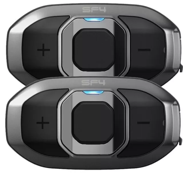 Sena SF4 Dual Doppelset Motorrad-Headset 2er Set mit HD-Lautsprecher