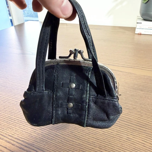 Porte-cartes en cuir lisse noir - Fabrication française et artisanale