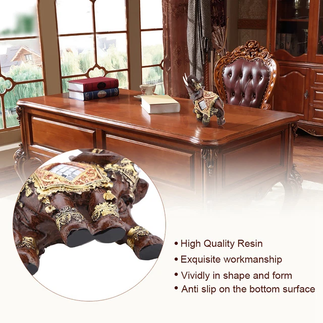 (Grana di legno media) fortunato Feng Shui legno grani di legno elefante indiano