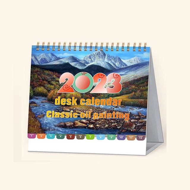 2023 CALENDAR TABLE Calendar Desk Calendar Desktop Calendar Kale.UL £8.