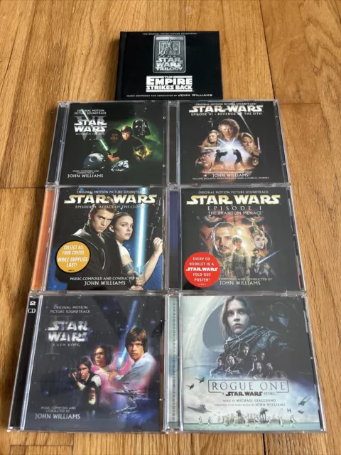 Star Wars CD Soundtrack Lot Empire Strikes Back Return Of The Jedi Episode 3 2 1