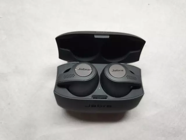 Jabra Elite Active 65t True Wireless In-ear Kopfhörer Silber Schwarz Top