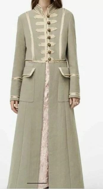 Military coat zara sale