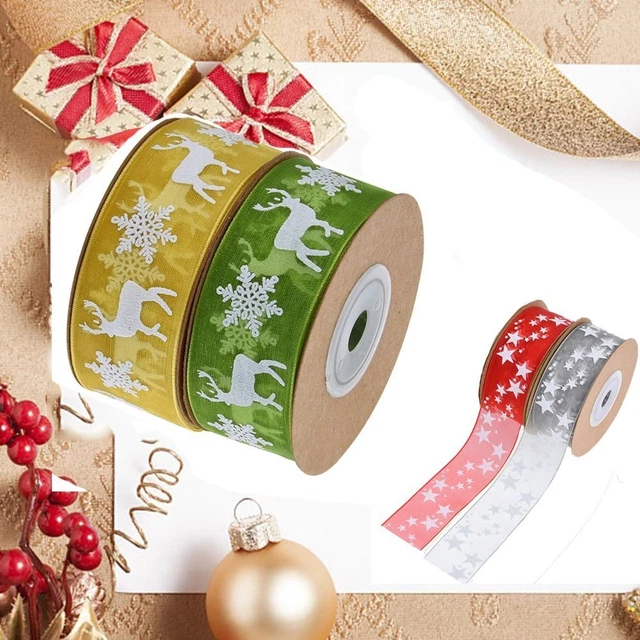Tejido de costura Cinta de Navidad Adorno de Navidad Suministros de envoltura