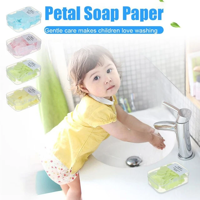 Forniture per lavaggio a mano fogli a fetta profumati petali carta sapone saponi per pulizia
