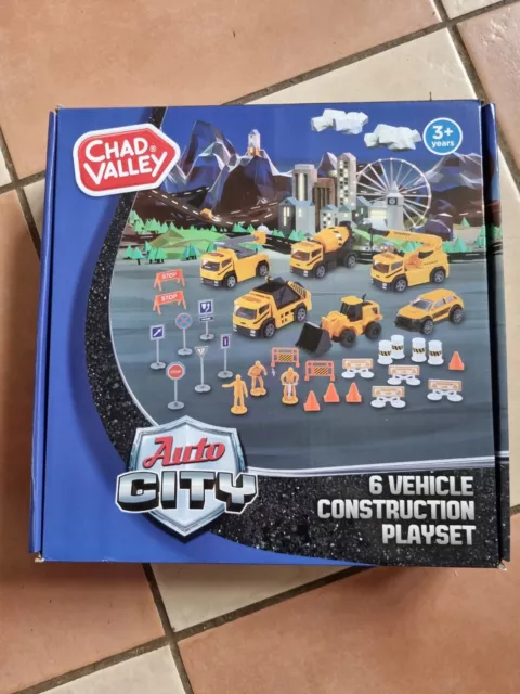 Chad Valley Construction Playset - 6 Vehicles Set