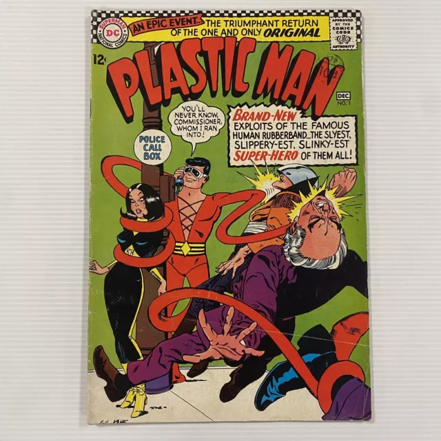 Plastic Man #1 1966 VG- 1st appearance of Silver Age Plastic Man Cent Copy