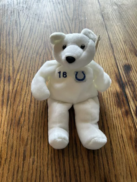 Salvinos Bammers Bear Plush NFL Indianapolis Colts Peyton Manning 9 Inch Stuffed