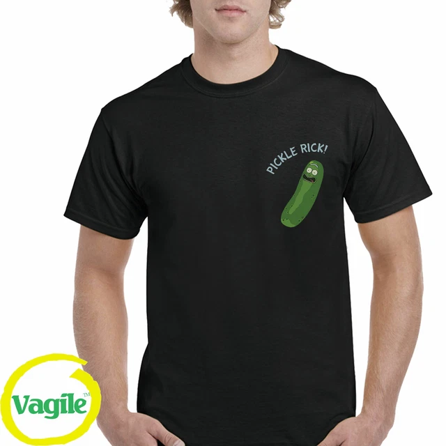FUNNY PICKLE RICK POCKET PRINTED RICK AND MORTY UNISEX TSHIRT Episode Meme S-3XL