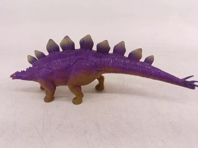 Jasman 1997  Vintage Purple Stegosaurus Dinosaur Toy 14 "