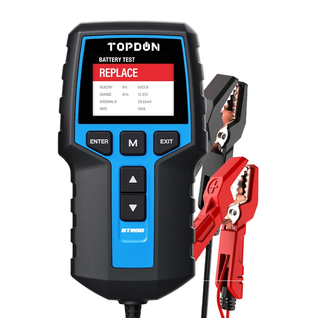Testeur de batterie TOPDON BT200 - 12V 24V - Test de Lancement Test de