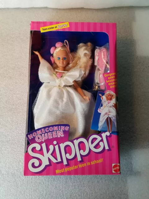 VTG 1988 Homecoming Queen Skipper Teen Sister Of Barbie 1950 W/BOX ISSUES. *READ