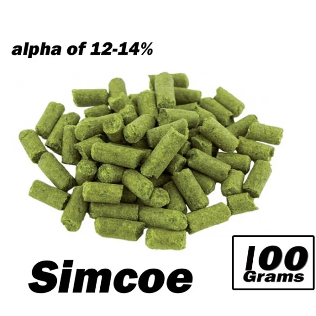 100g Simcoe Hop Pellets Hops Alpha Acid 12-14% USA Home Brew