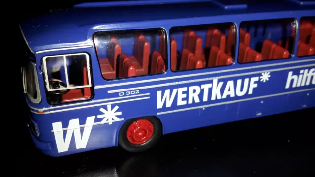 Brekina 56103 HO Bus MB 0 302-13 Rünh "DB/Wertkauf"  Neu/OVP