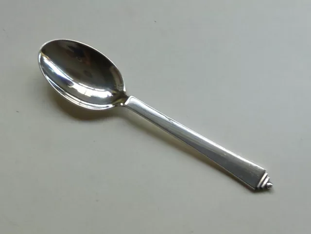 Georg Jensen: Sterling Silver Pyramid Dessert / Soup Spoon