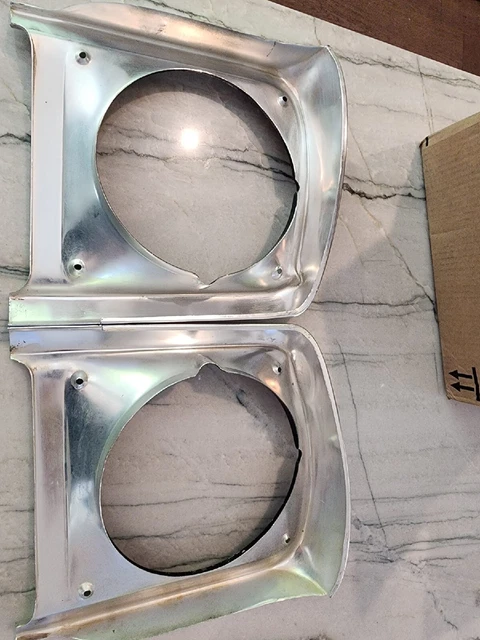 1970 1971 1972 Ford Pickup Truck Grille Headlight Bezels Chrome Trim F100 F250 2