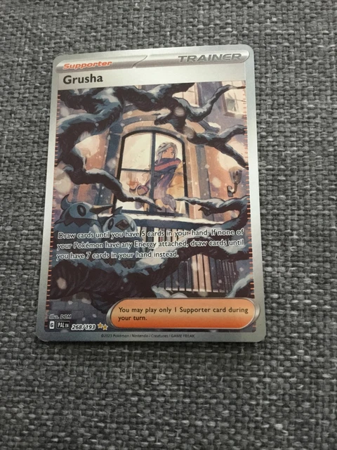 Pokemon Tcg Paldea Evolved Grusha Full Art Trainer 268/193 Freshly Packed