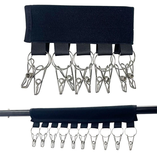 Elegante rack armadio organizzatore cappello con dieci clip (60 caratteri)