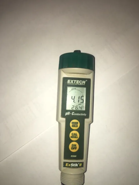 Extech EC500 Exstick II pH/conductivité/TDS/températuremètre AUCUNE ÉLECTRODE