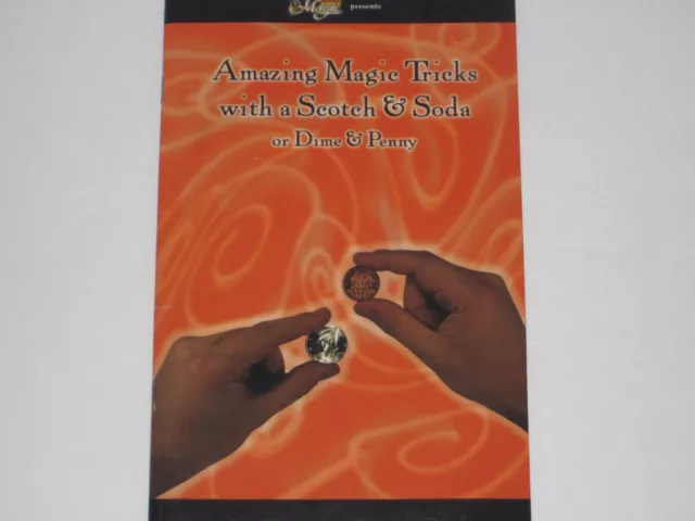 Amazing Magic Tricks With Scotch & Soda, Dime & Penny Book, Close Up Coin Magic