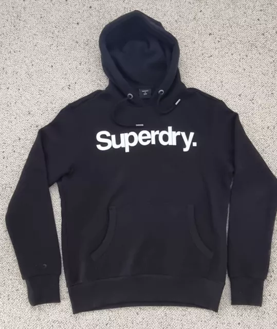 Superdry hoodie, Men's, Black, Large, Excellent condition, Used