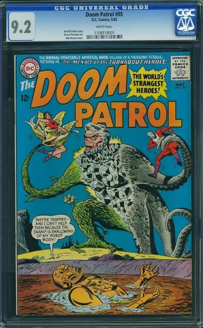 DOOM PATROL #95 CGC 9.2 NM- White Pages Brad Squared Collection