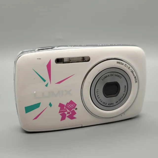 Panasonic Lumix DMC-S3 14.1MP Compact Digital Camera White Tested