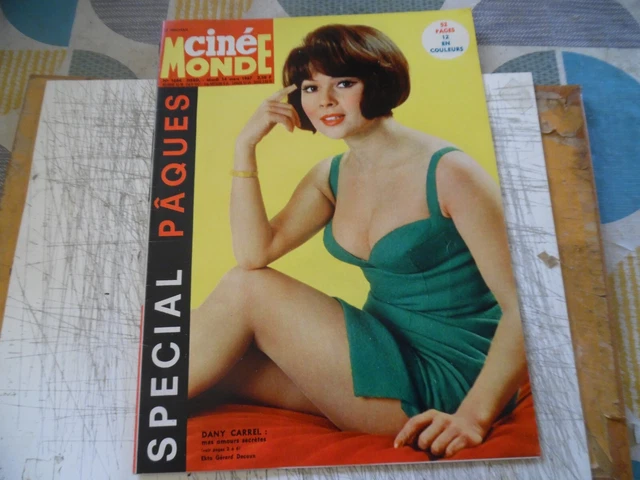 CINEMONDE N°1640 Fév 1966 - Dalida, Jean Ferrat - Magazine Cinéma - Bon état