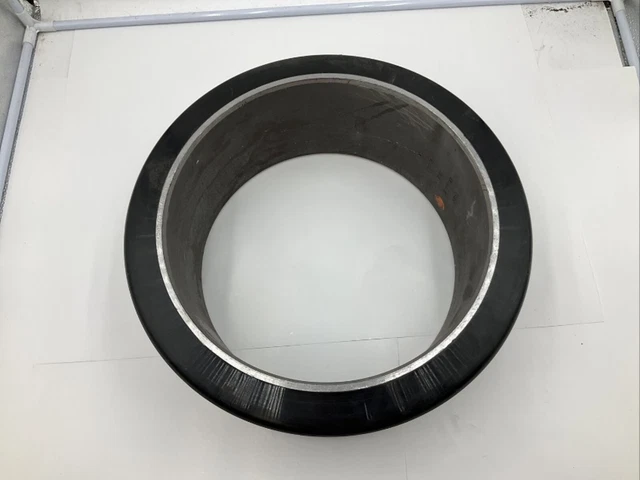 (Qty 1) Forklift Poly Press-on Wheel Black F0504 14.5x11.75x6 fb 8 21 251 LK