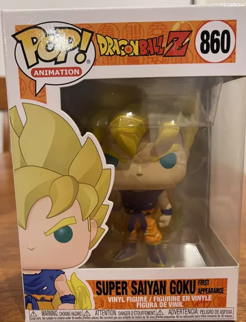 Funko Pop! Animation Dragon Ball Z Super Saiyan Goku First Appearance GITD  Special Edition Figure #860 - US