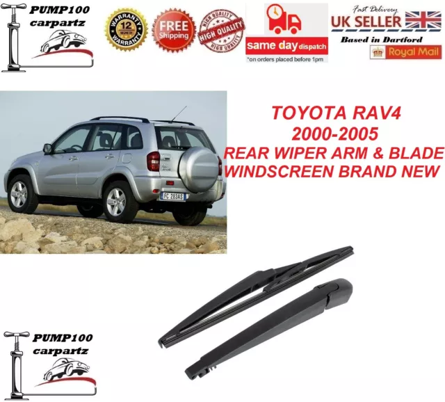 For Toyota Rav4  Mk2 2000-2005 Rear Wiper Arm & Blade Windscreen  New