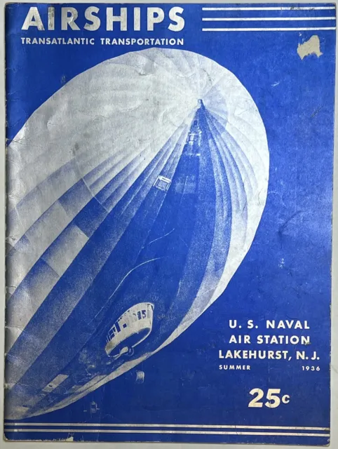 1936 Airships Naval Air Station Souvenir Illustrated Hindenburg Lz129 Olympics