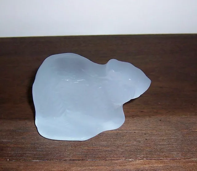 Viking Art Glass - Beaver Figurine - Frosted Glass Paperweight -Sticker