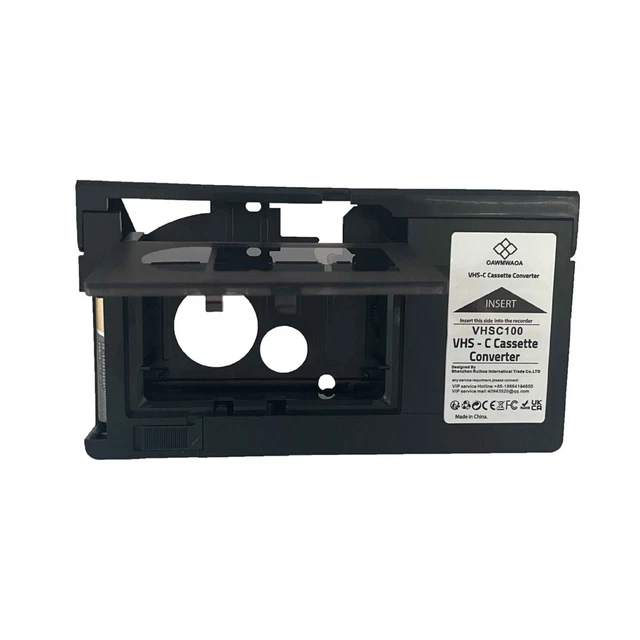 VHSC CASSETTE ADAPTER For VHSC SVHS Camcorders RCA Motorized Tape