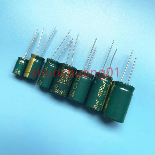 16V Low ESR high frequency aluminum capacitor 47uF-22000uF