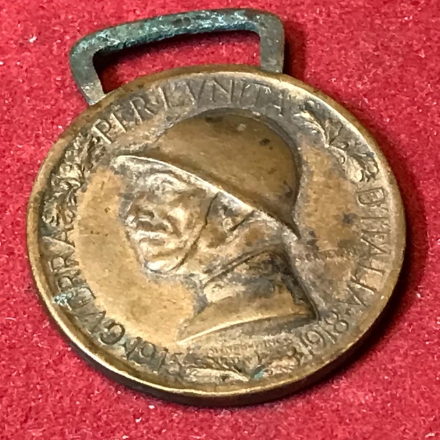 Medaglia 1918 - Guerra per l'Unità d'Italia - coniata nel bronzo nemico