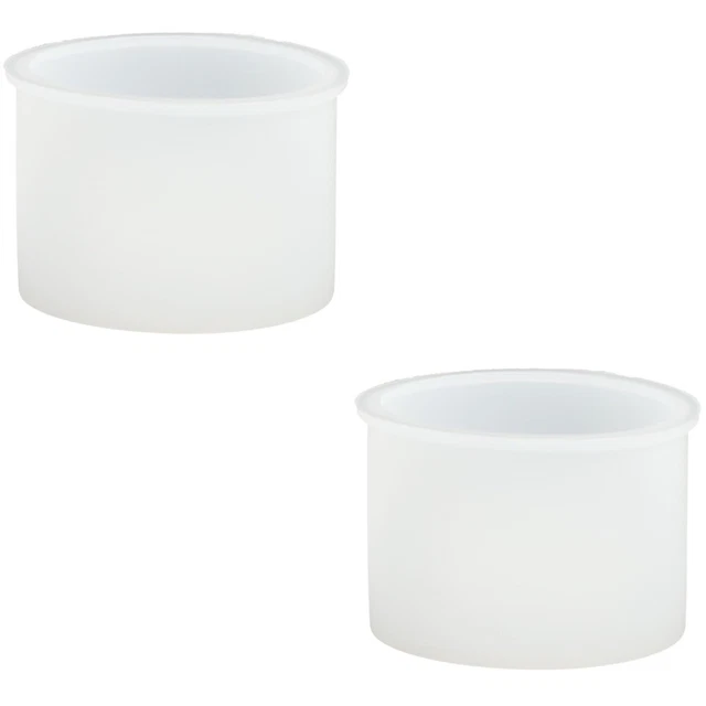 2x cilindros sistema de resina molde soporte de maquillaje molde silicona joyería moldes de fundición