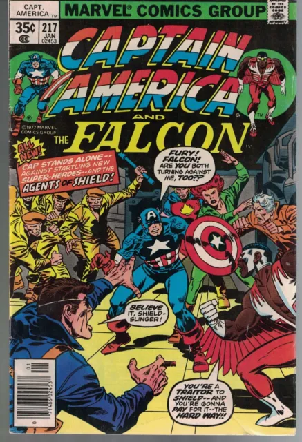 1978 Captain America & Falcon #217 1st Marvel Boy/Quasar - stored since purchase