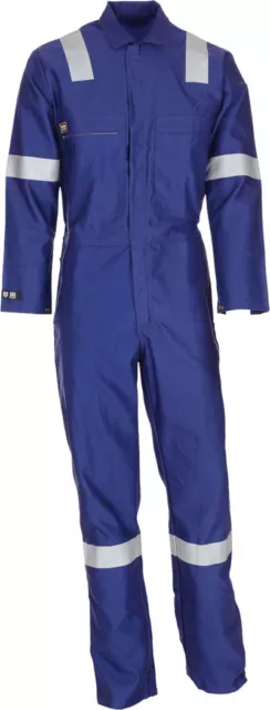 Pioner Royal Blue Ladies Flame Fire Retardant Firemaster Boilersuit Coverall