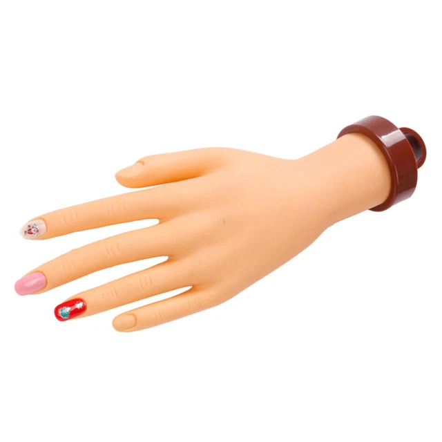 1 pieza Modelo de práctica de mano de maniquí para uñas manos y pies
