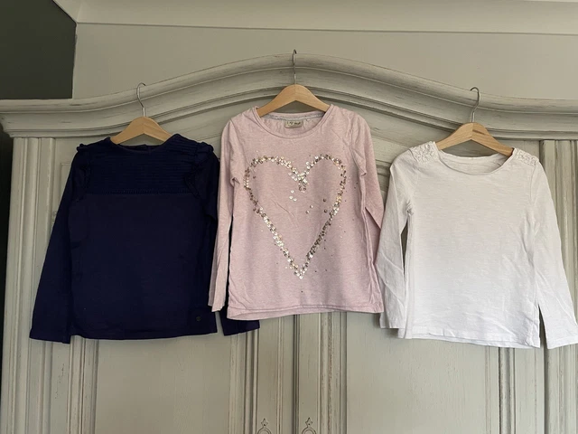 Pacchetto top a maniche lunghe per ragazze Next & Mothercare età 5-6