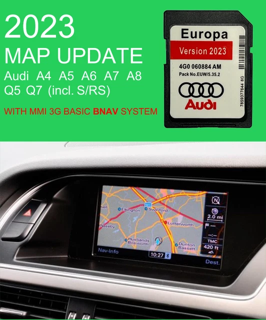 LATEST AUDI MMI 3G Basic BNav 2023 Navigation Map Update SD 4G0060884AM ️ EUR 57,56 PicClick FR