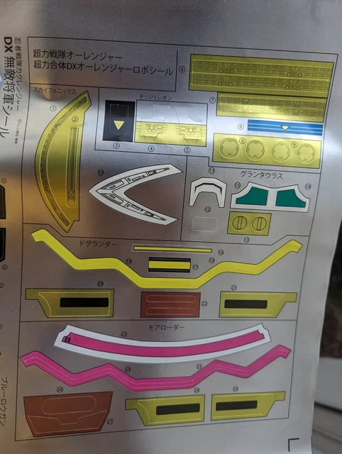 POWER RANGERS ZEO Megazord Replacement Sticker Decal £24.99 - PicClick UK