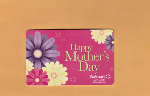 Collectible Walmart Gift Card -Happy Mother's Day- No Cash Value - FD28172