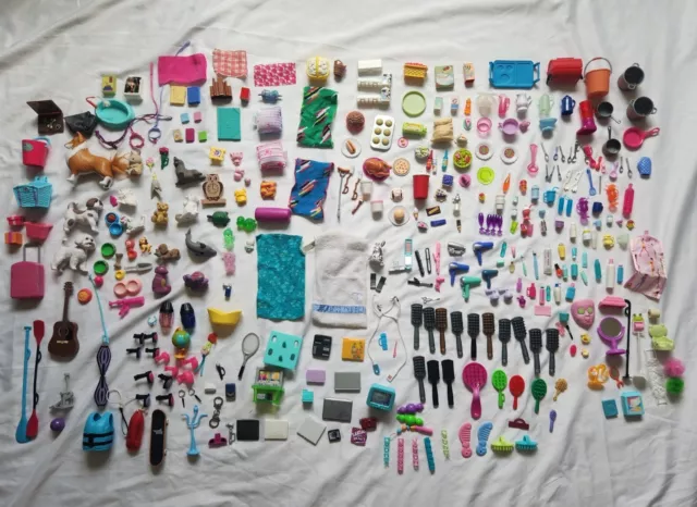 Huge Lot Of 100+ Barbie And Liv Doll Accessories