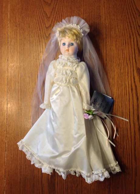 The Heritage Mint Collection Ltd. Porcelain 16" Doll Wedding Bride