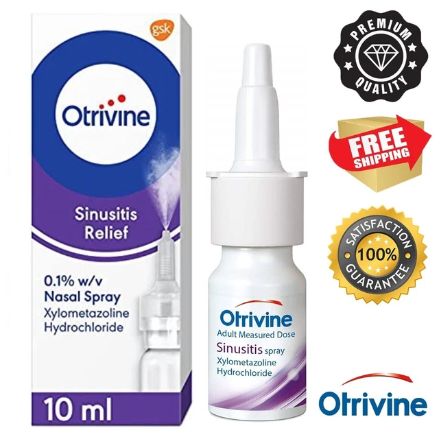 OTRIVINE SINUSITIS RELIEF Nasal Spray Blocked Nose Congestion Relief